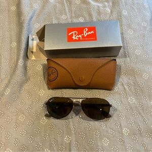 Rb3549 Ray-Ban Silver and Brown Sunglasses